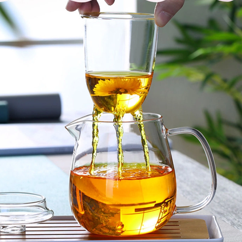 Factory Sale Clear Borosilicate Heat Resistant Tea Pot Glass